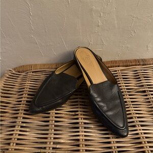 Franco Sarto Black Leather Loafers